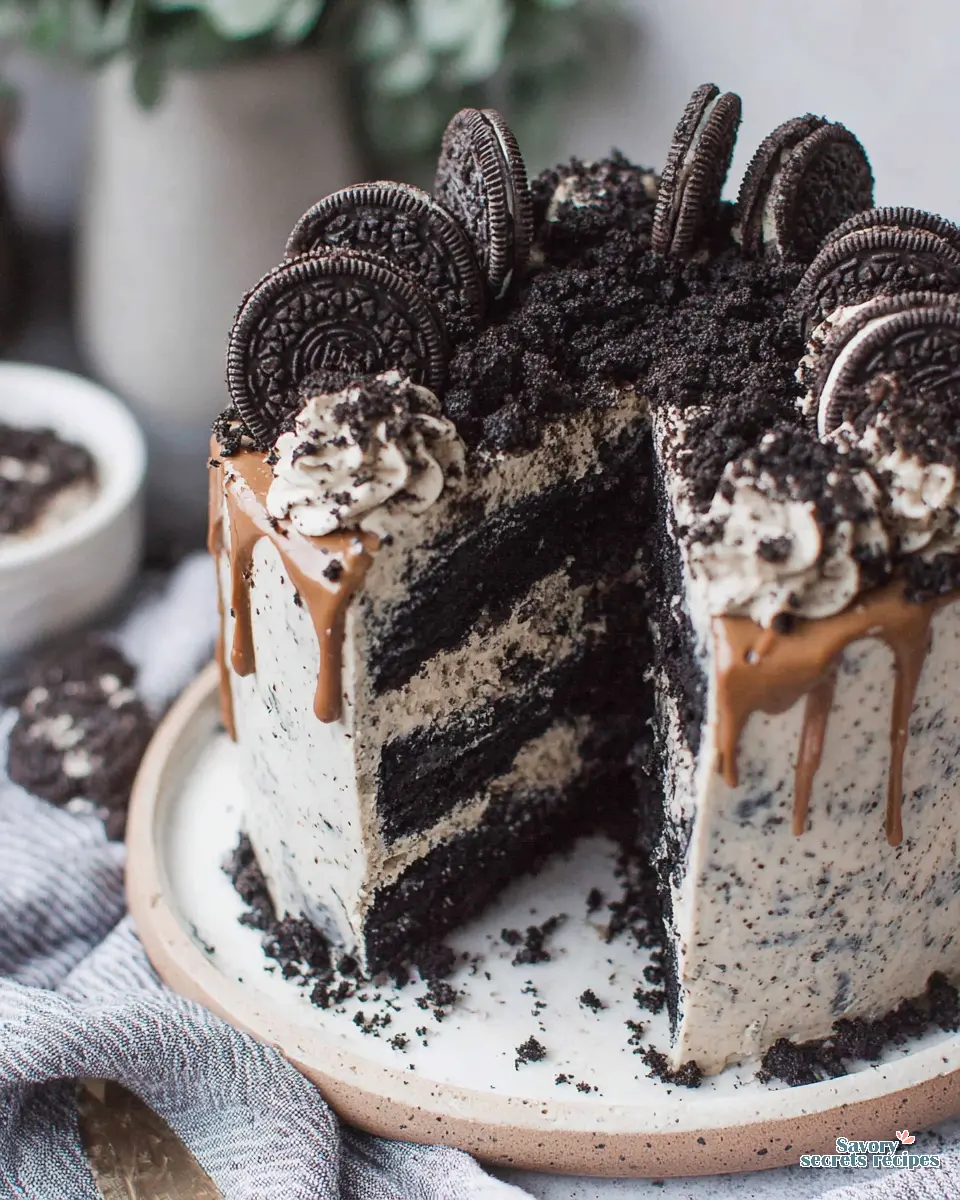 Cookies and Cream Cake close up