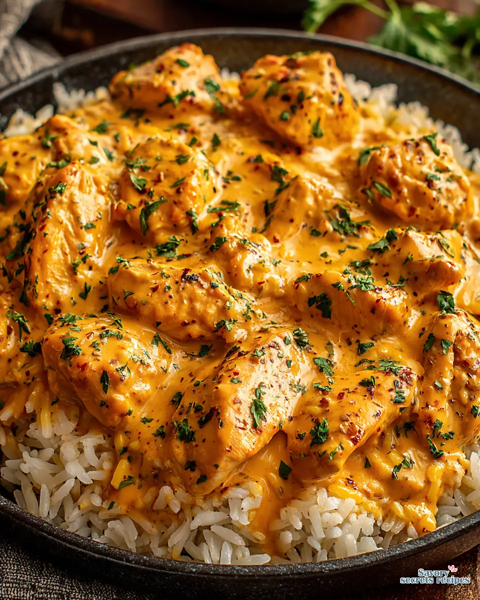 creamy cajun chicken rice gluten free close up
