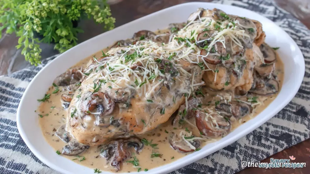 creamy garlic mushroom chicken philippines 178842732