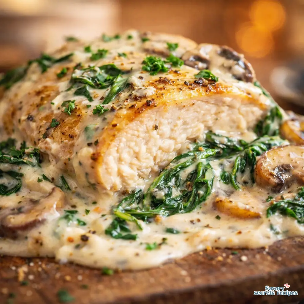 creamy spinach chicken healthy 105317354