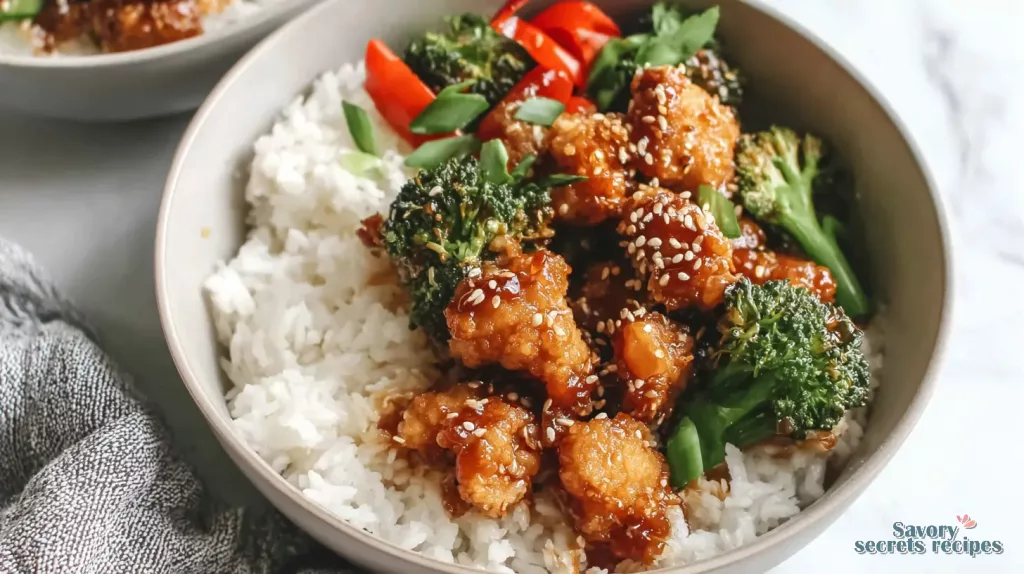 crispy chicken rice bowl 681376539