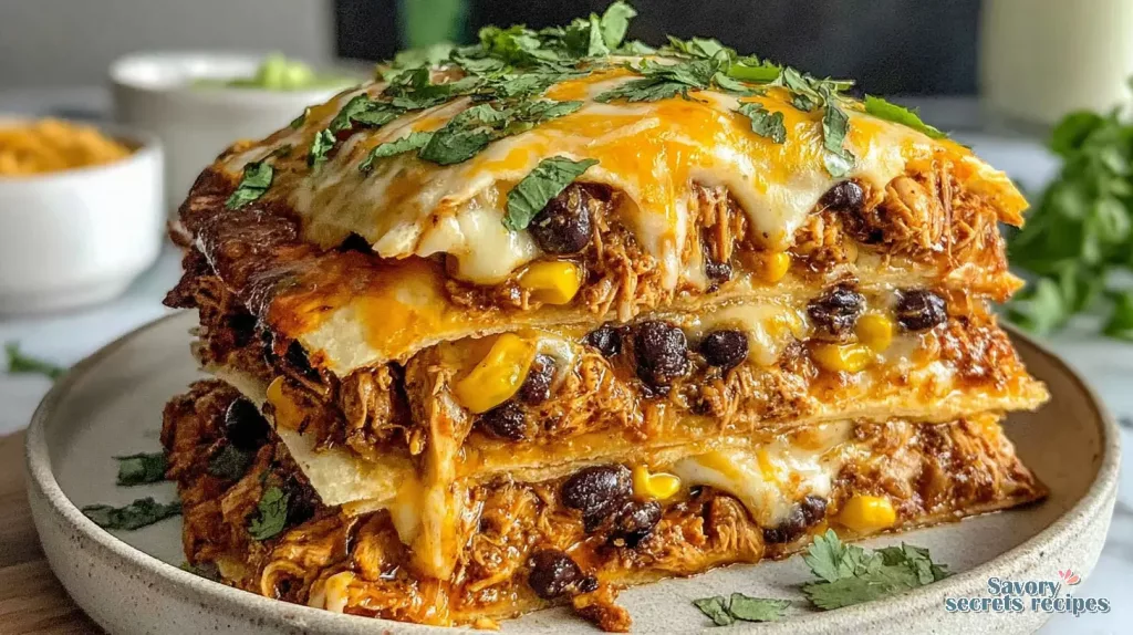 crispy chicken tortilla stack 871520175
