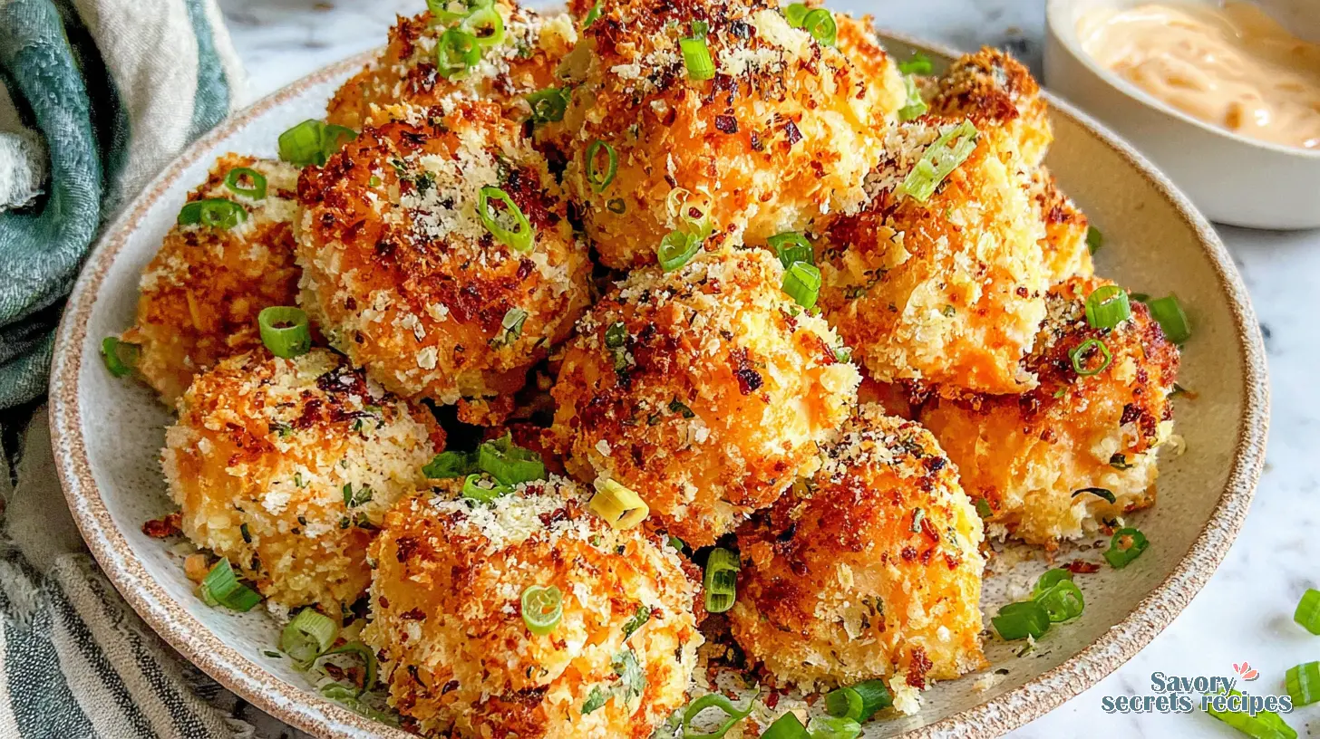 crispy parmesan crusted salmon bites final presentation
