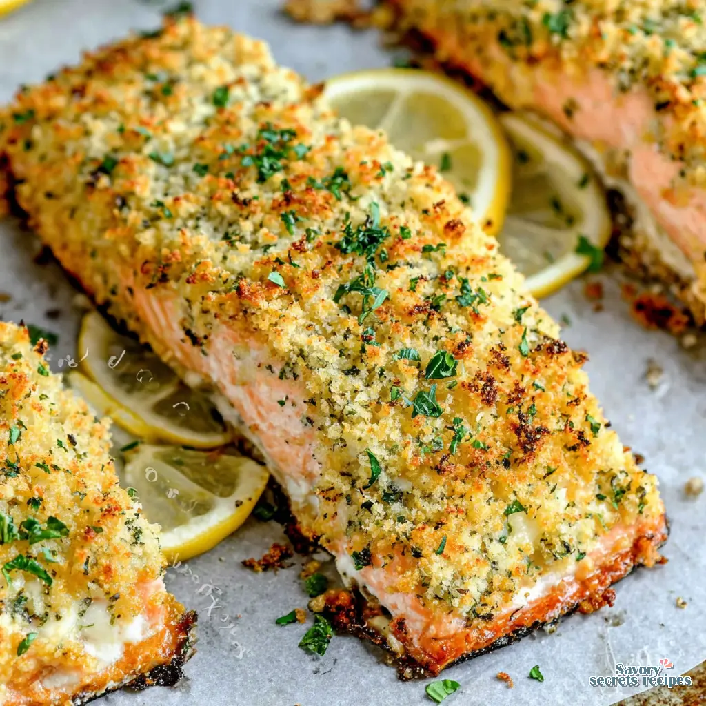 crispy parmesan crusted salmon keto final presentation