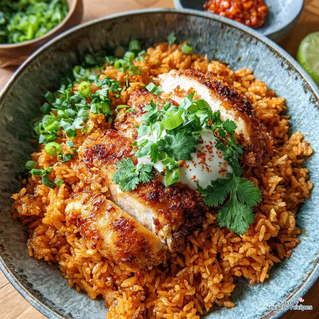 crispy rice chicken bowl final presentation