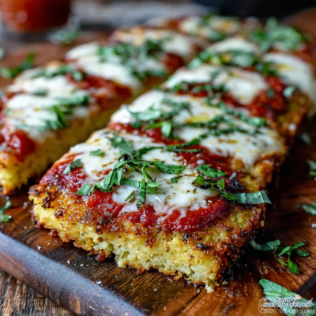 fast food style cauliflower crust margherita pizza copycat final presentation