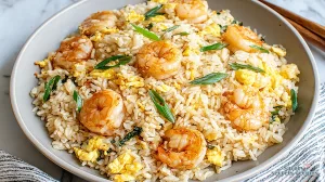 garlic butter shrimp fried rice 738785794