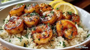 garlic butter shrimp rice bowl 824011738