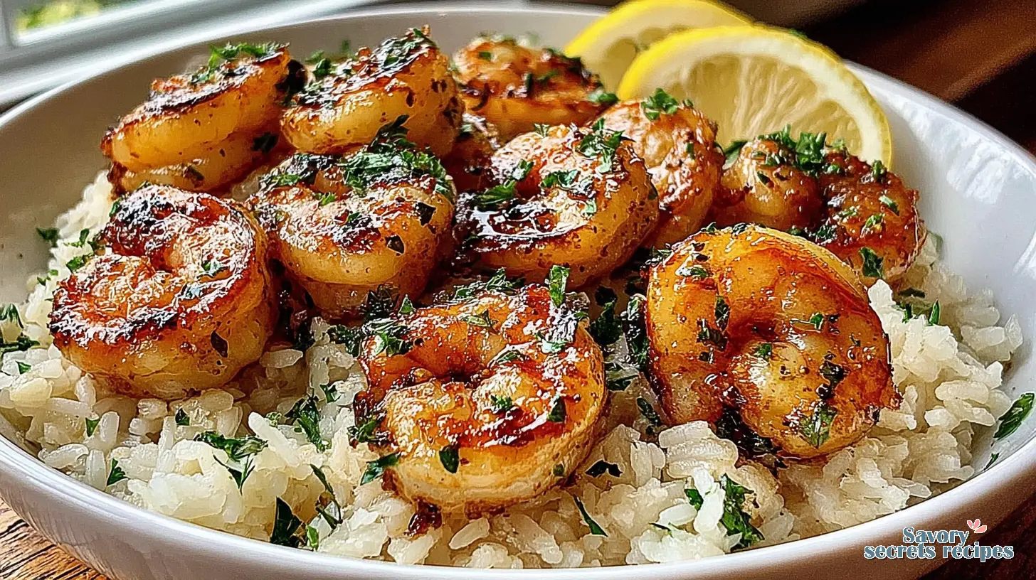 garlic butter shrimp rice bowl 824011738