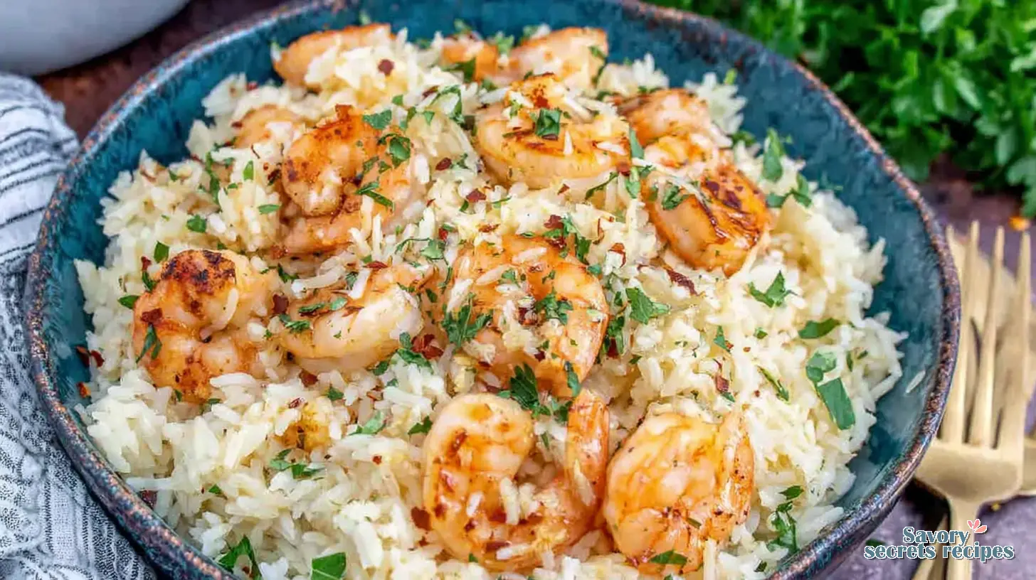 garlic butter shrimp rice instant pot final presentation
