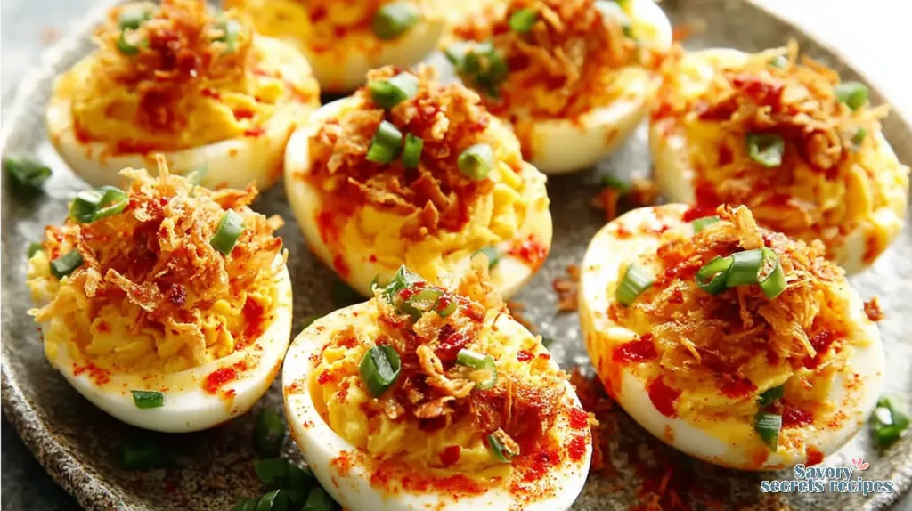 garlic chili crunch eggs 207384829