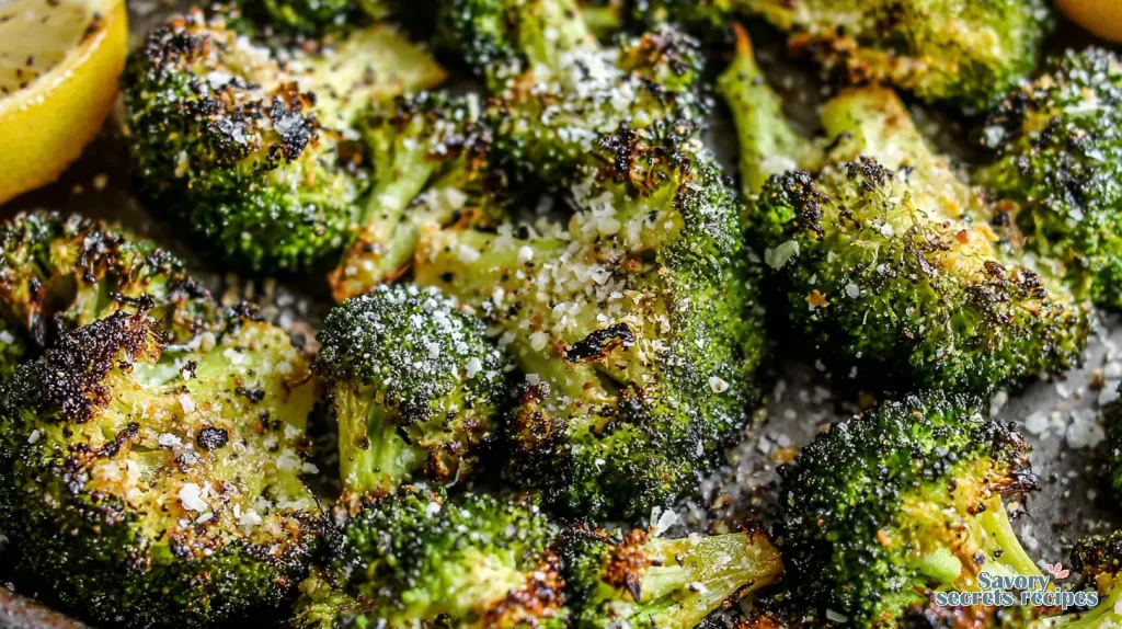 garlic lemon roasted broccoli 572075674