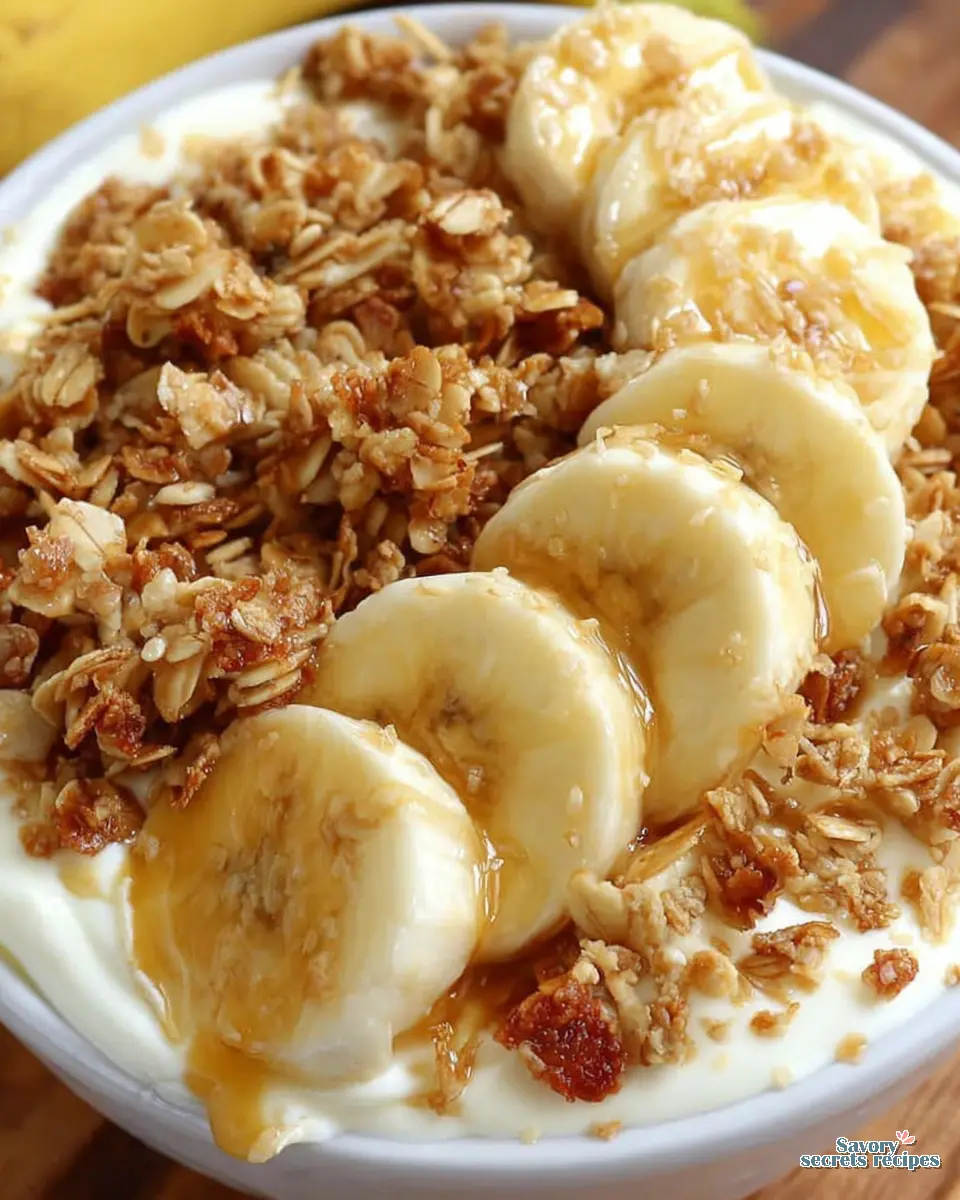 Greek Yogurt Honey Fruit Bowl close up
