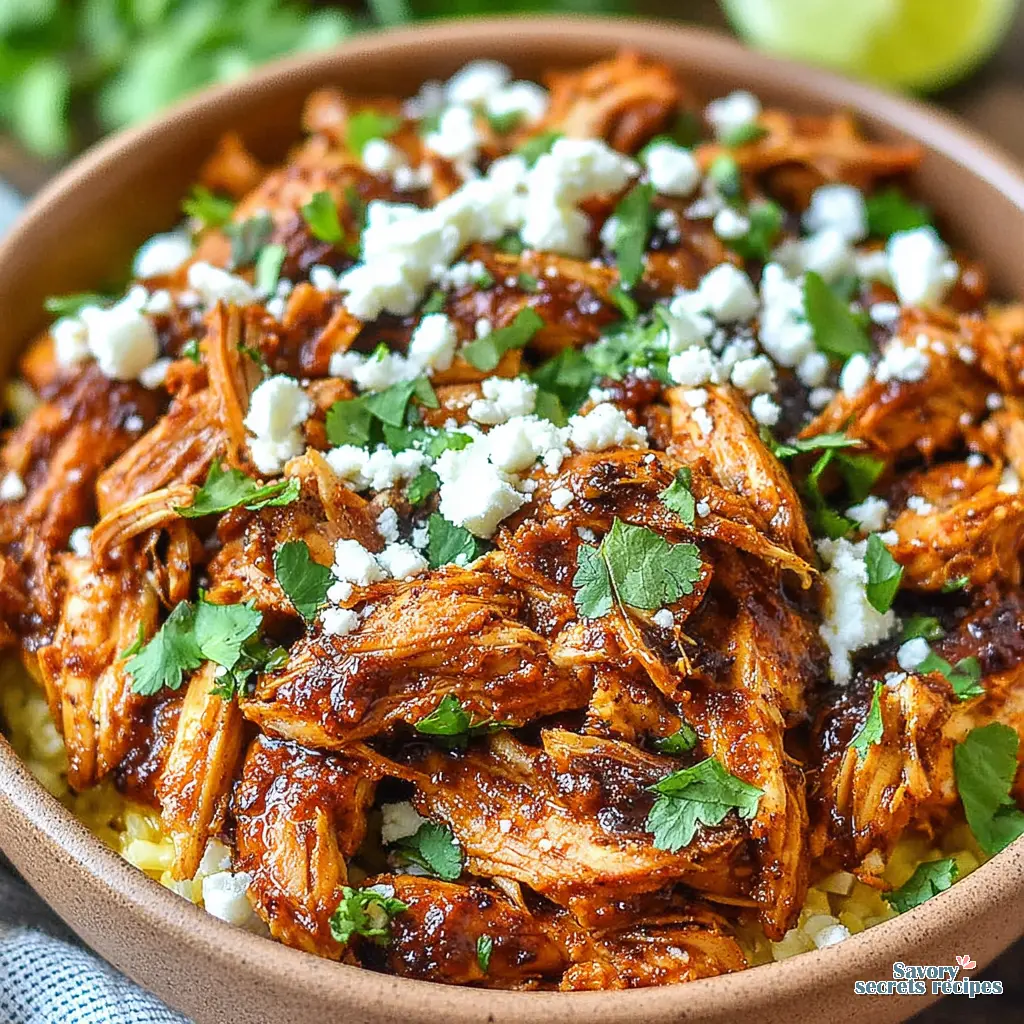high protein chicken taco bowl low carb close up