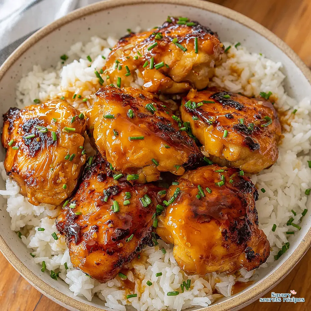 honey garlic chicken and rice meal prep 290670040