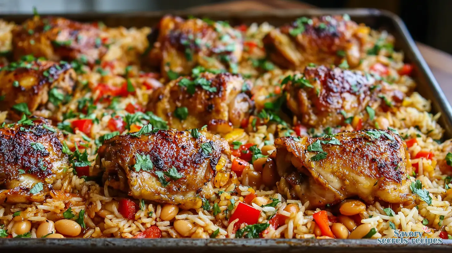 Epic easy one pan honey garlic chicken and rice recipe