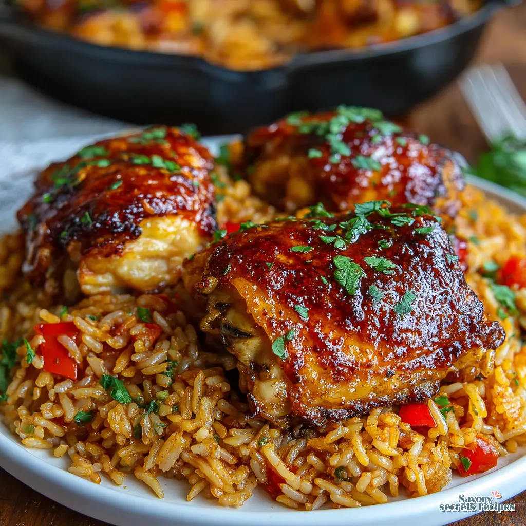 honey garlic chicken rice bake final presentation