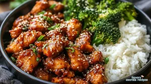 honey garlic chicken rice bowl 699953520