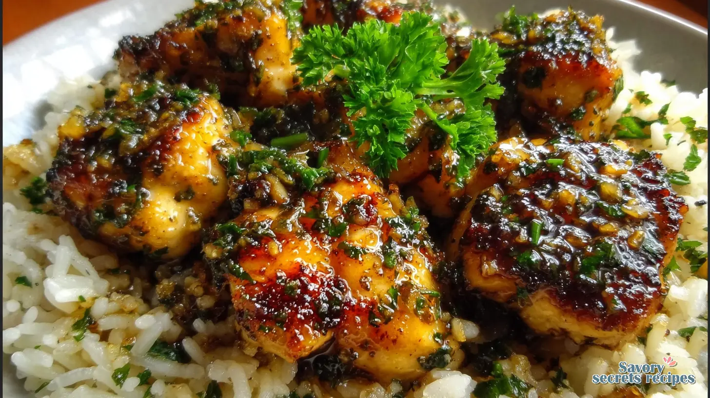 Easy Best Baked Honey Garlic Chicken and Rice Casserole