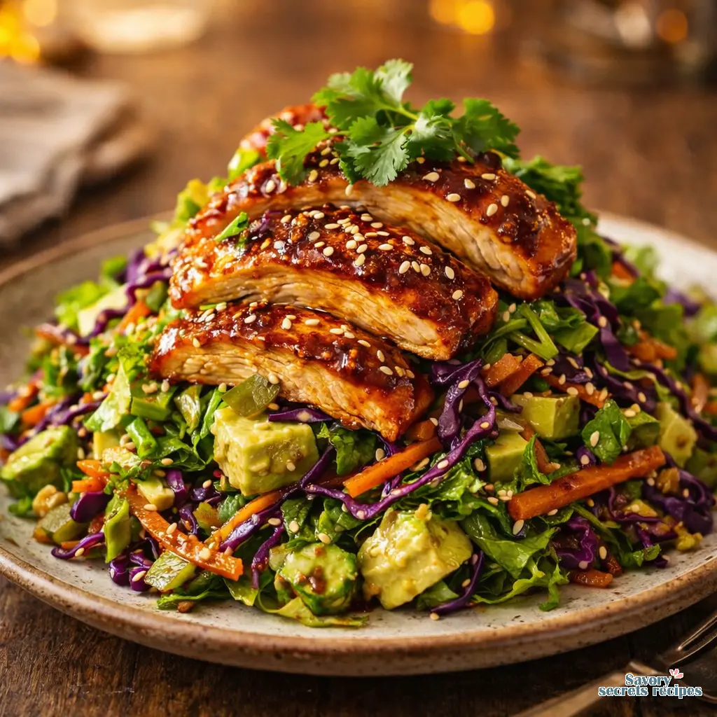 honey sriracha chicken salad final presentation