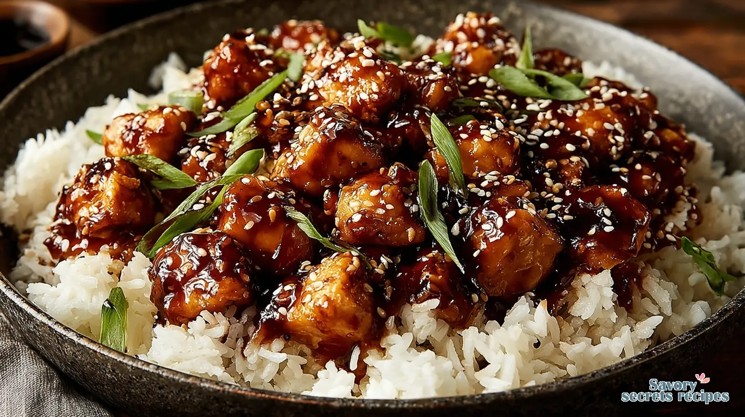 Love Big Authentic Japanese Honey Garlic Chicken Rice Recipe