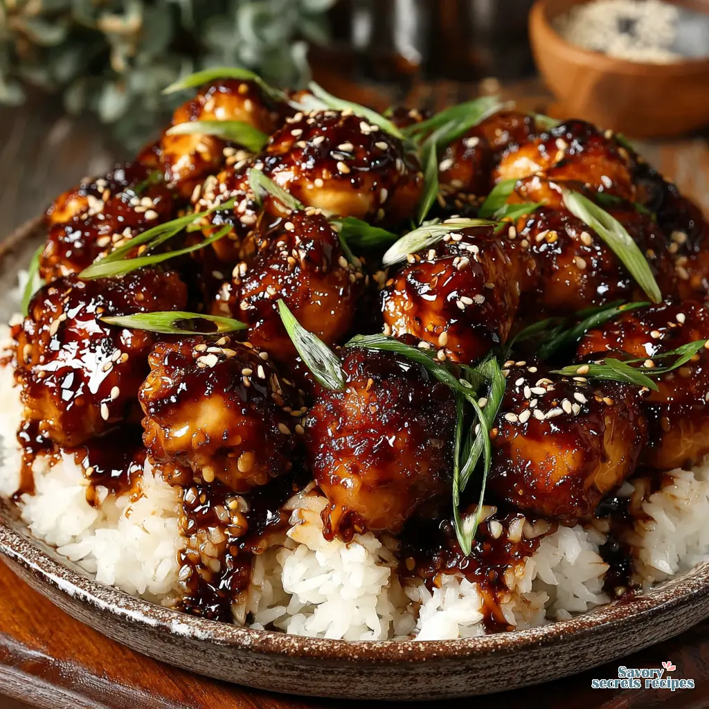 japanese honey garlic chicken rice style final presentation