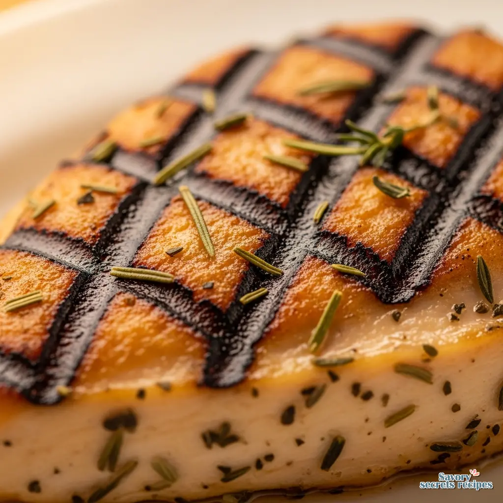 lemon herb grilled chicken salad air fryer close up