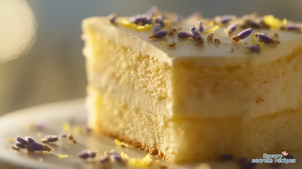 lemon lavender cake 433838613