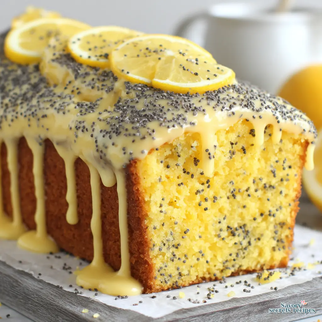 lemon poppy seed cake 988441392