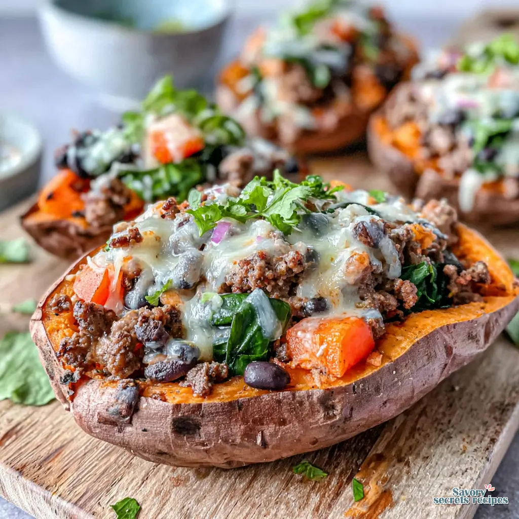 Loaded Sweet Potato Bowl final presentation