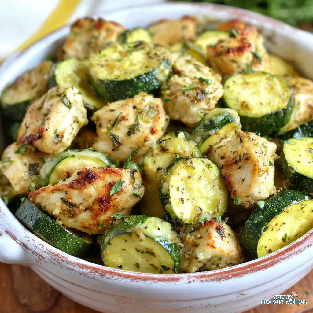 low carb chicken zucchini bowl air fryer 557019833