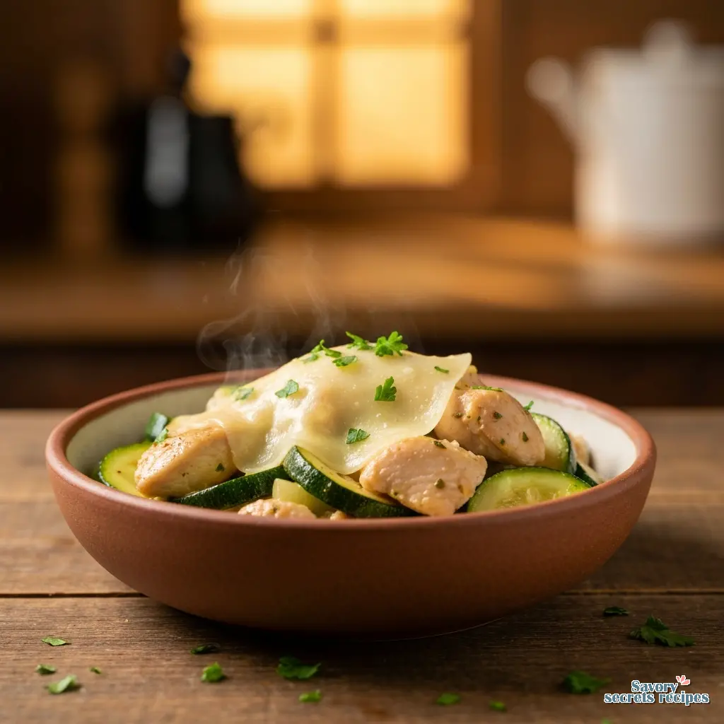 low carb chicken zucchini bowl crockpot recipes easy healthy final presentation