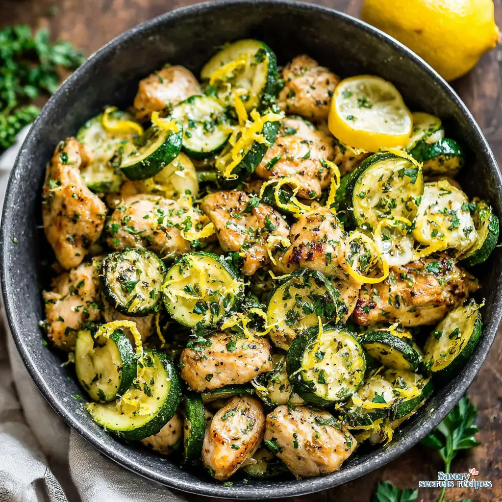 low carb chicken zucchini bowl toddler friendly final presentation