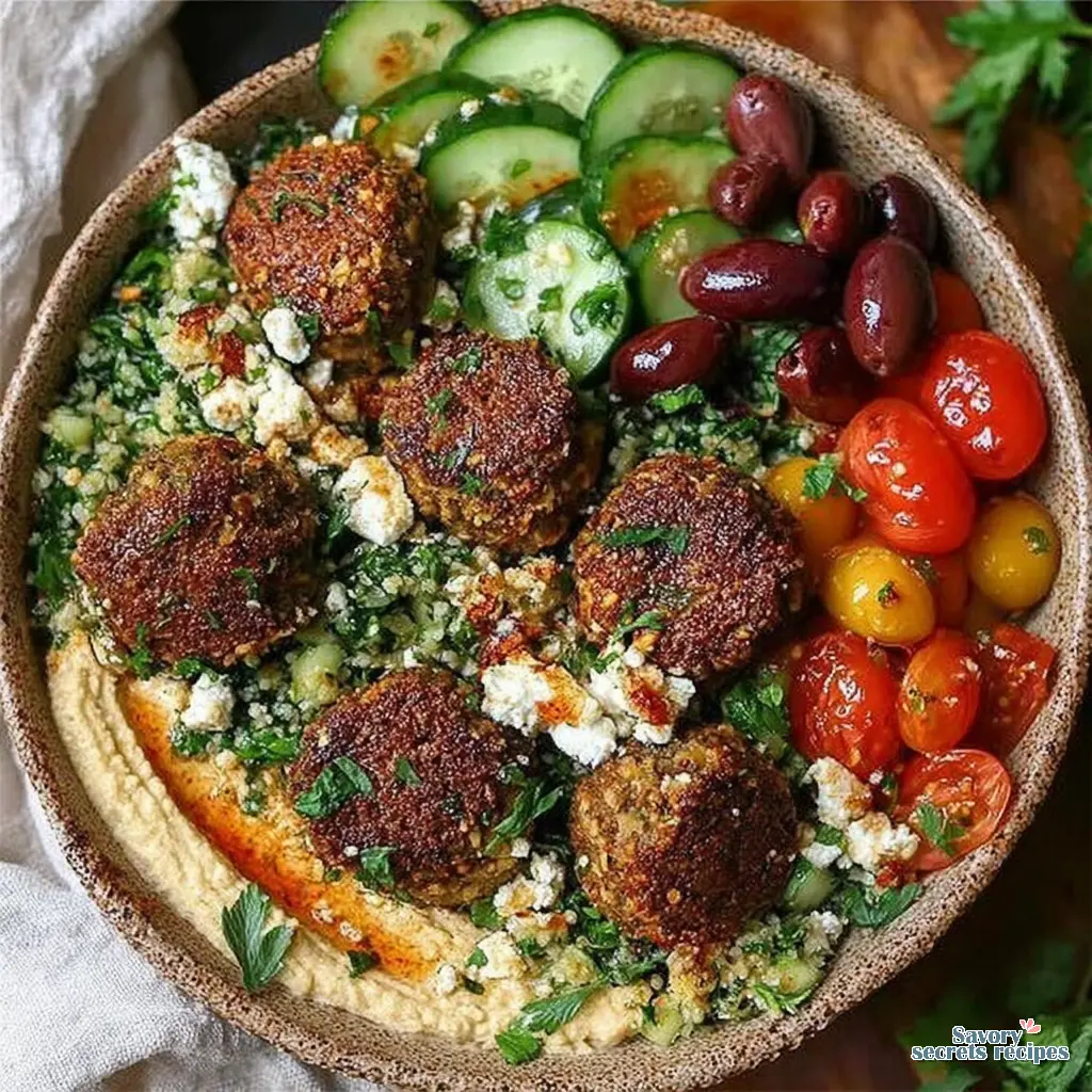 mediterranean falafel bowl final presentation