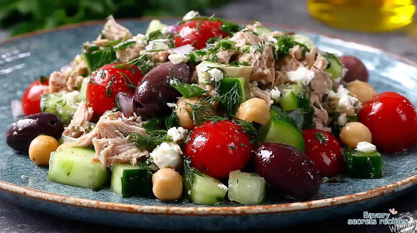 Mediterranean Tuna Power Bowl final presentation