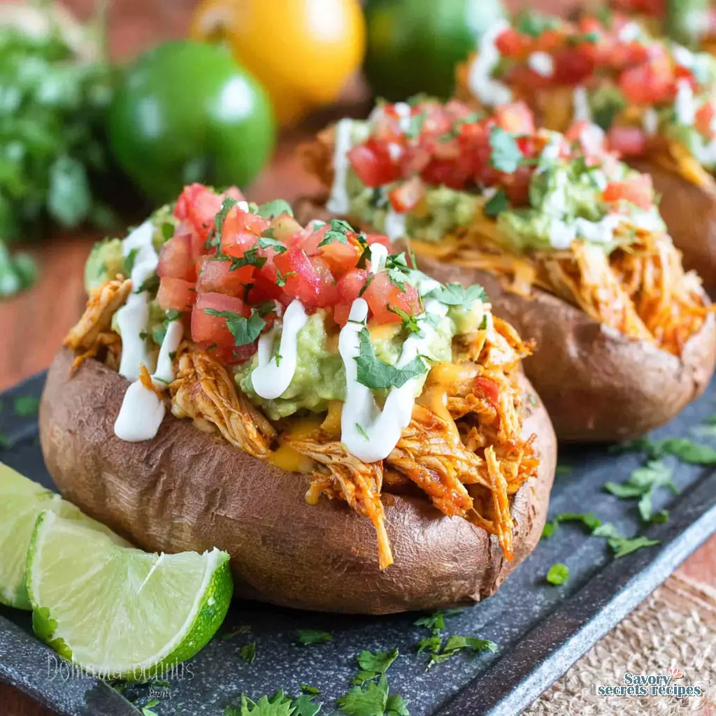 mexican chicken stuffed sweet potatoes keto final presentation