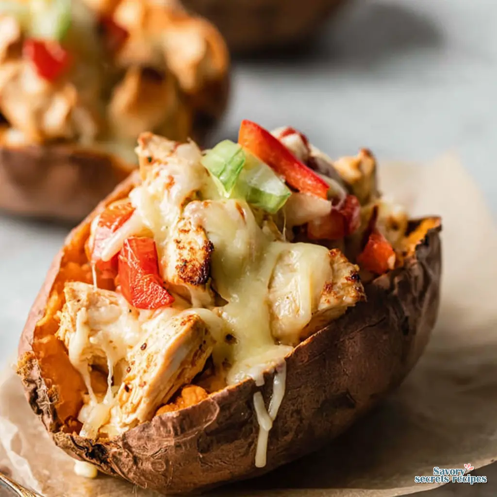 mexican chicken stuffed sweet potatoes peppers 306376387