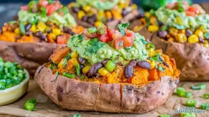 mexican chicken stuffed sweet potatoes vegan 996194346