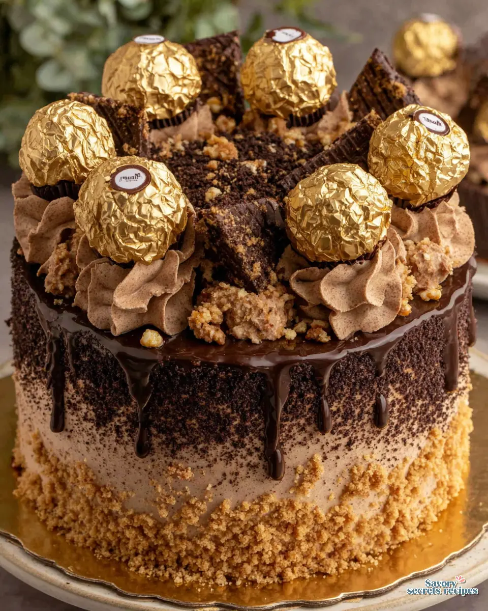 Nutella Ferrero Cake close up
