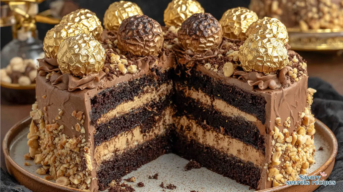 Nutella Ferrero Cake final presentation