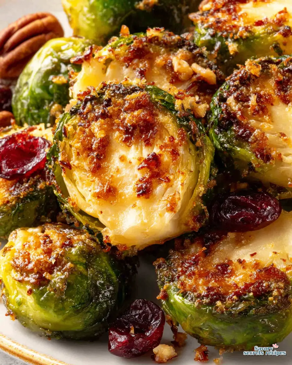 close up of brussels sprouts halves with oil and seasoning