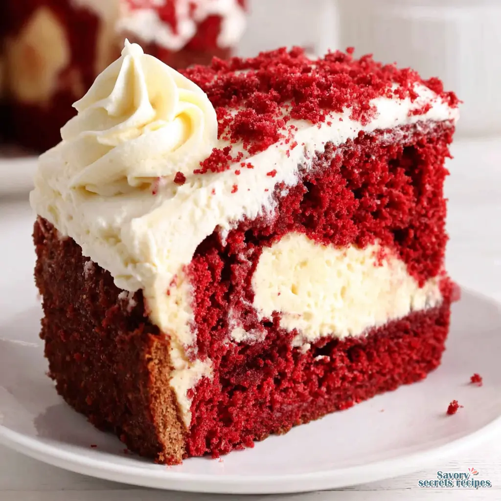 red velvet cheesecake loaf cake 522957173