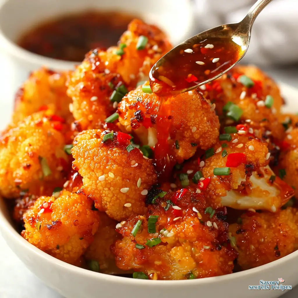 roasted sweet chili cauliflower 974489429