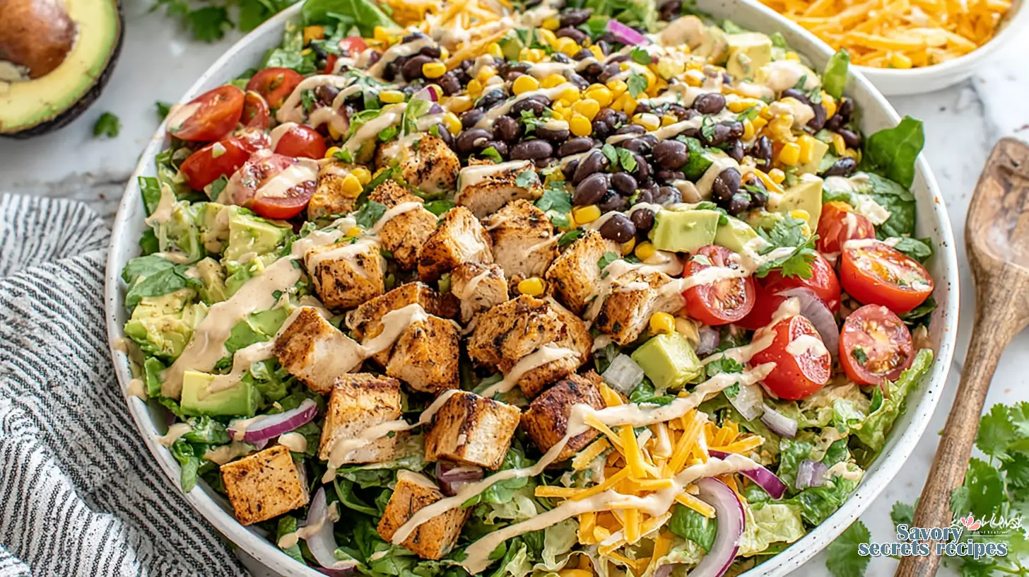 Southwest Chicken Salad Bowl final presentation