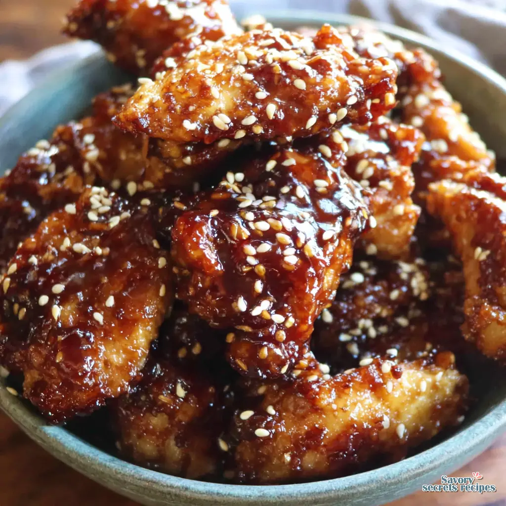 Spicy Honey Chicken Wings Bowl close up