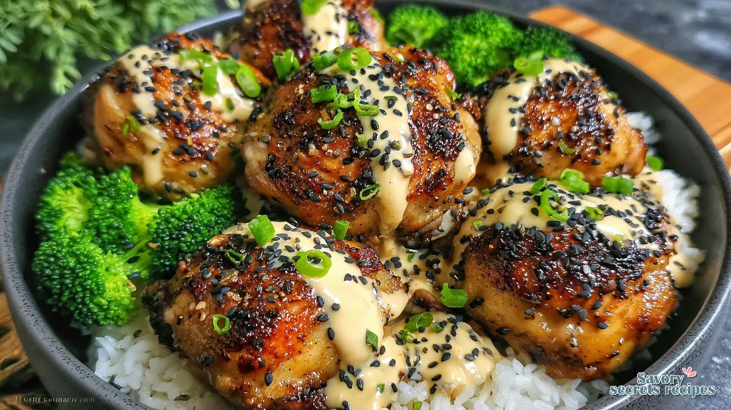spicy honey lime chicken bowls creamy final presentation