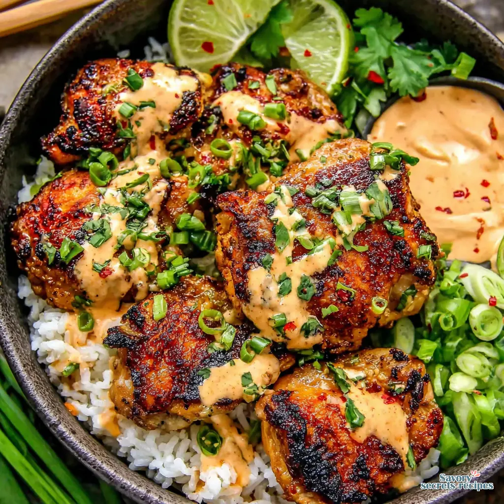 spicy honey lime chicken bowls gluten free 904256554
