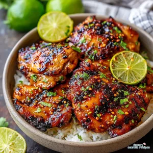 spicy honey lime chicken bowls healthy 354796845