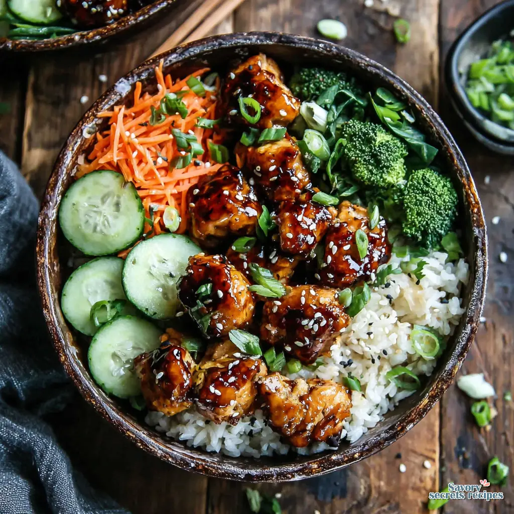 spicy honey lime chicken bowls instant pot final presentation