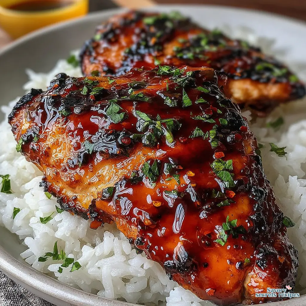 spicy honey lime chicken bowls recipe close up